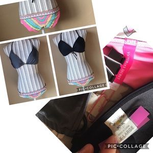 Mixed brands bikini set 2 tops 1 bottom